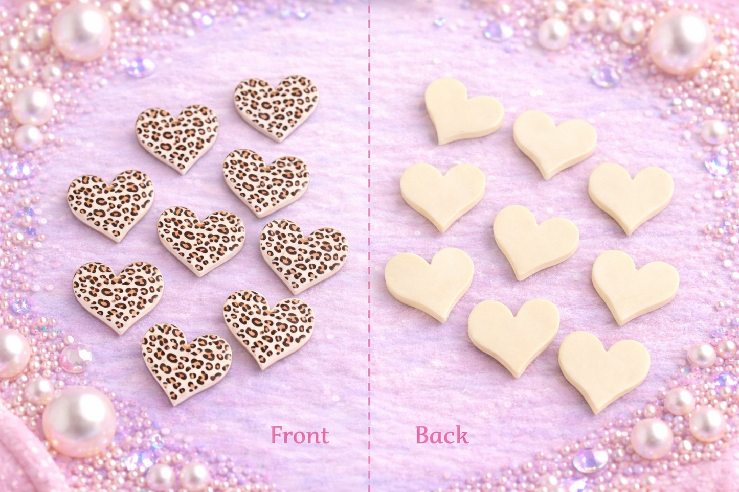 Leopard Heart Charm