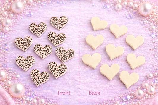 Leopard Heart Charm